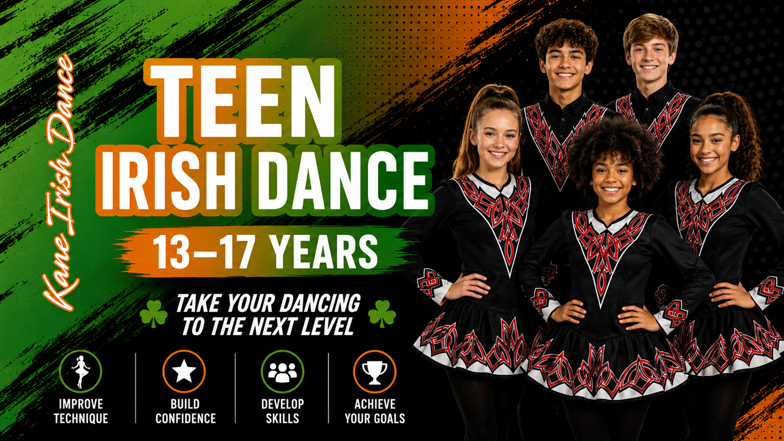 Teen Irish Dance Lessons in Kirklees West Yorkshire